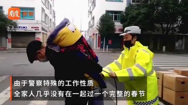 为人民警察致敬!贵州防控点上,女交警工作间隙的哺乳照走红