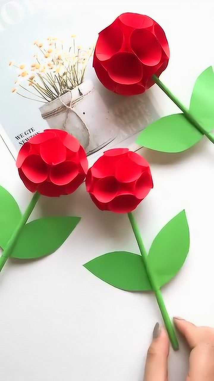 好看的立体花朵来啦很快就能学会的手工花朵