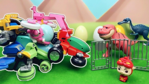 时空飞船穿越侏罗纪 猪猪侠之恐龙日记玩具