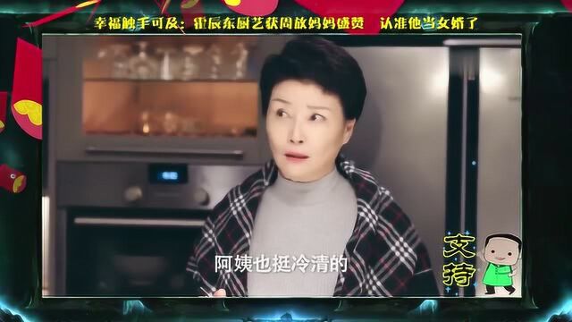 幸福触手可及:霍辰东厨艺获周放妈妈盛赞,认准他当女婿了