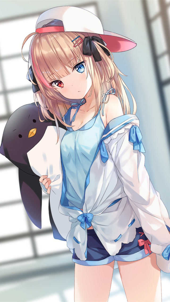 金发异瞳美少女