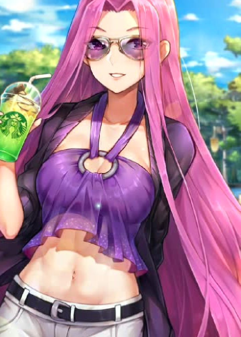 fate系列:不戴眼罩的rider美杜莎真的是美呆了