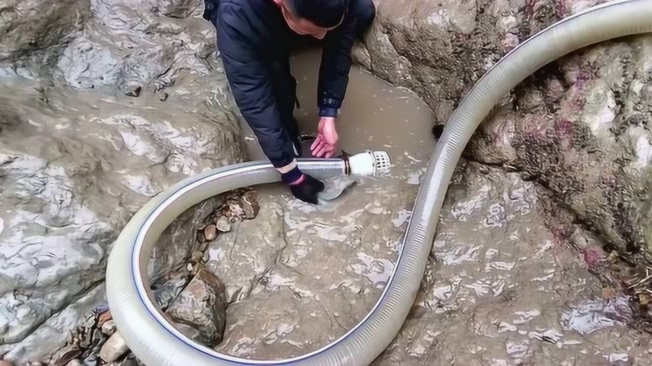 小明带村花赶海抽水坑发现村花捡螺就跟捡豆子一样又发财了