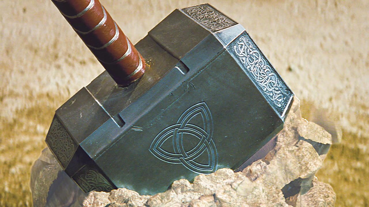 雷神被打得半生不死,锤子感应从天而降,下秒帅到炸裂!