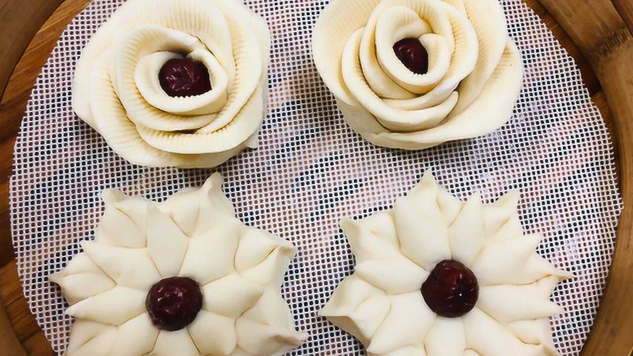 农村最流行的两种花馍馍,造型漂亮,做法还简单,松软香甜不塌陷