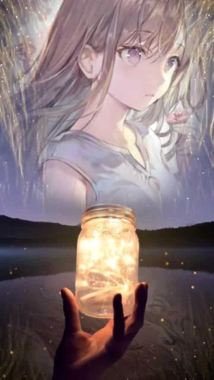 壁纸:星空许愿瓶