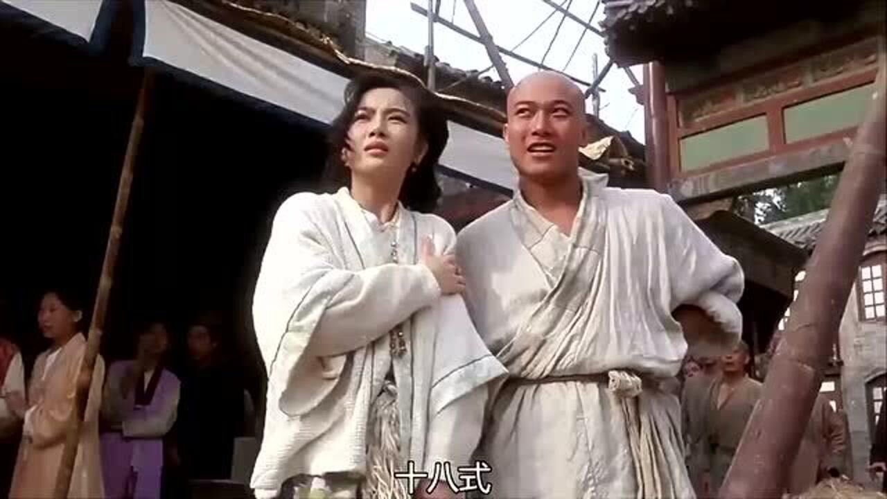 电影李连杰少林寺习武下山独自对战街头恶霸使出绝世武功碾压全场