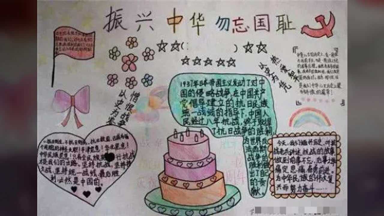 抗战胜利75周年手抄报