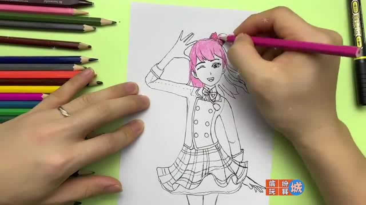 菲梦少女手绘乔可星第一季的校服装扮也很可爱你喜欢吗