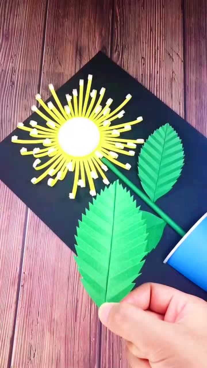 用纸杯来做一盆盛开的菊花想不想学