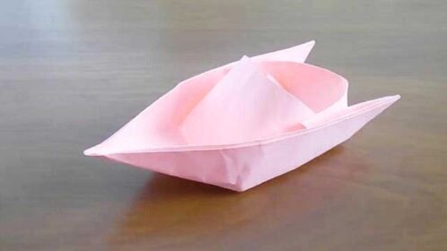 折纸快艇小船,diy手工