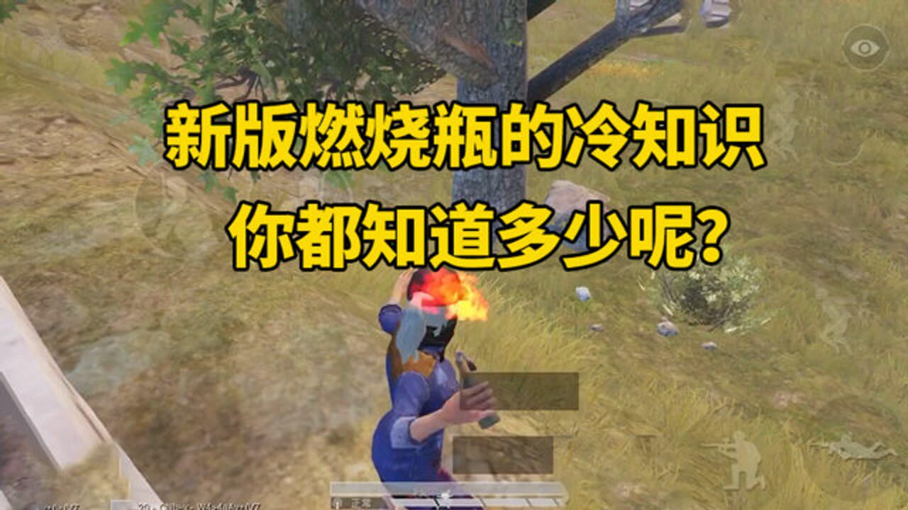 和平精英:新版燃烧瓶的冷知识,小伙伴们知道多少呢?