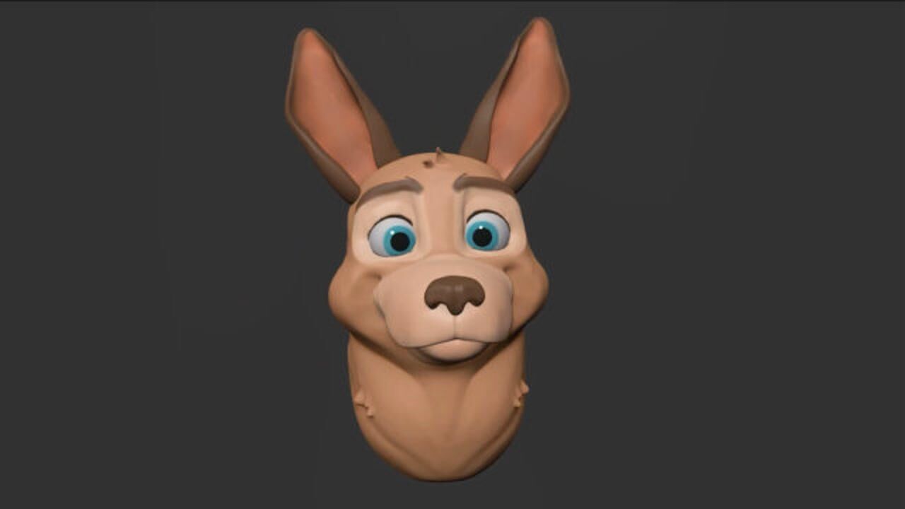 【3d建模】使用zbrush制作一只狗狗头部3d模型