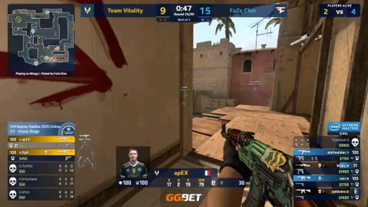 csgo:apex 1v4挽救小蜜蜂!腾讯视频