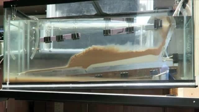 涌流型浊流形成及发展的实验模拟_腾讯视频