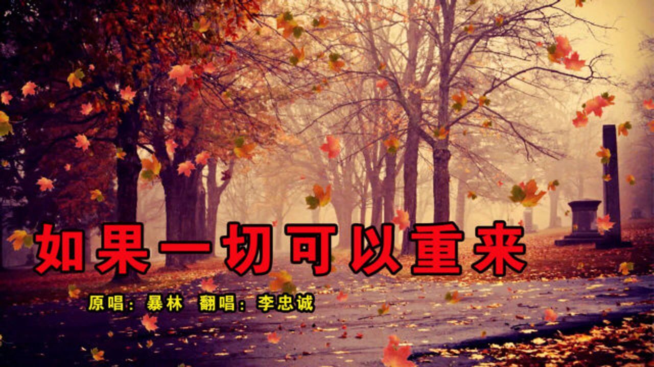 一首如果一切可以重来深情感人听得心里好难受
