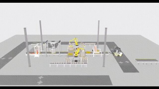 3D动图呈现码垛机器人全面生产线东智力衡