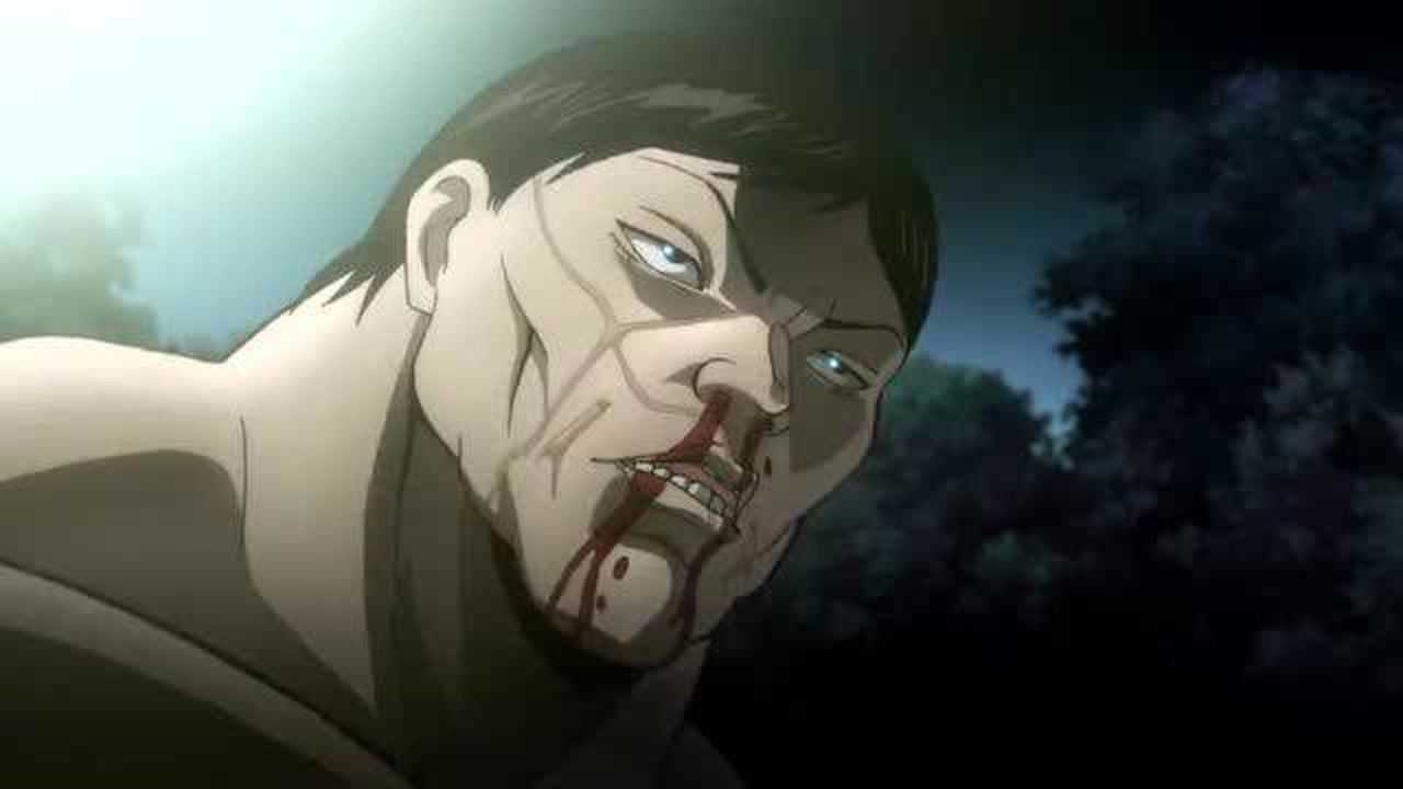 刃牙:举高双拳的花山薰,看起来太霸气了!