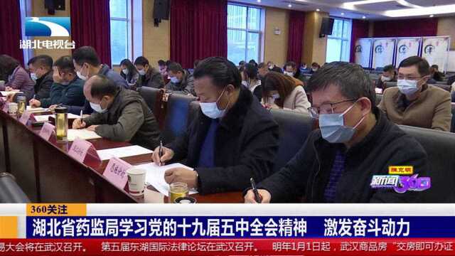 湖北省药监局学习党的十九届五中全会精神,激发奋斗动力!