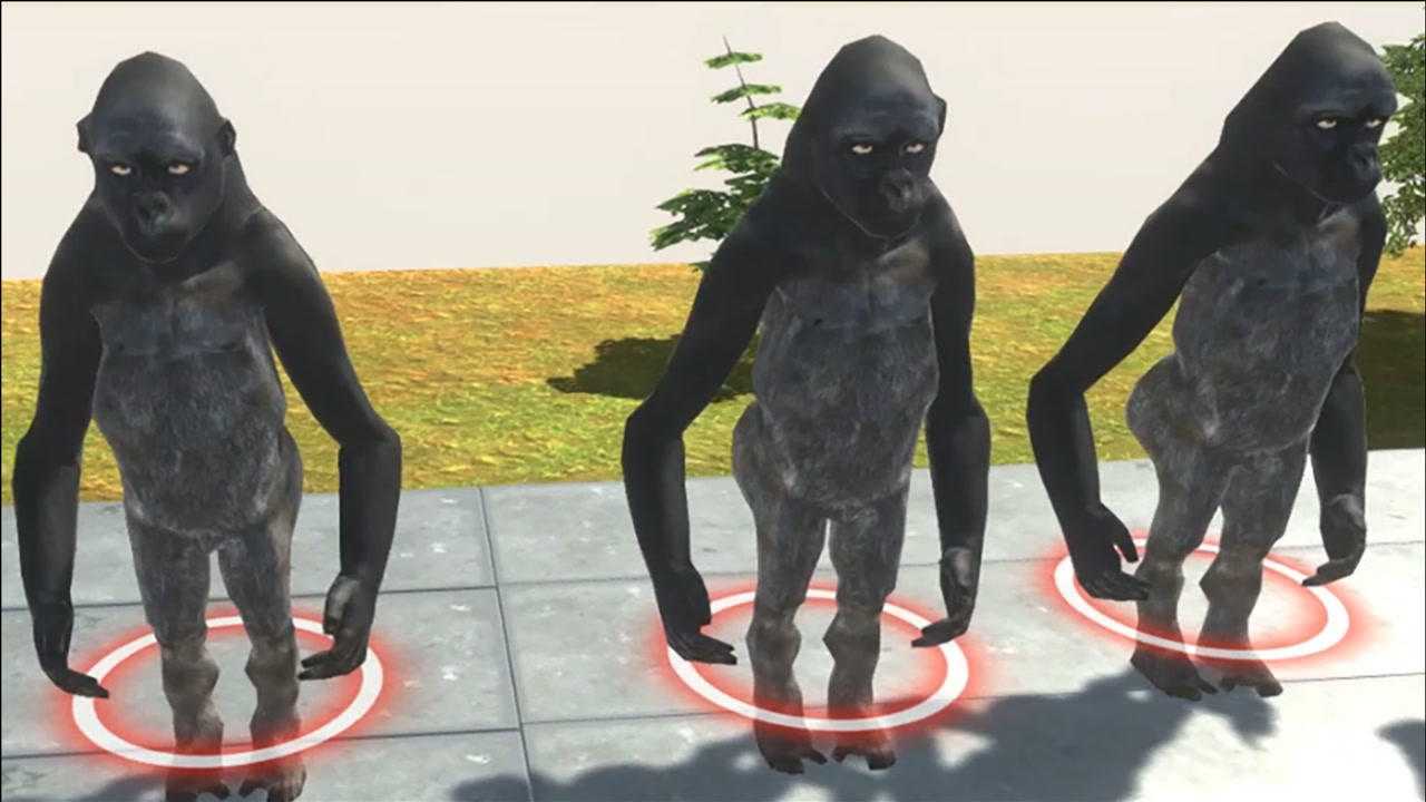 动物模拟器大猩猩的表情太严肃了看久了觉得很搞笑