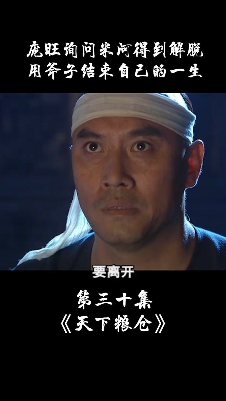 天下粮仓第三十集庞旺询问米河得到解脱用斧子结束自己的一生