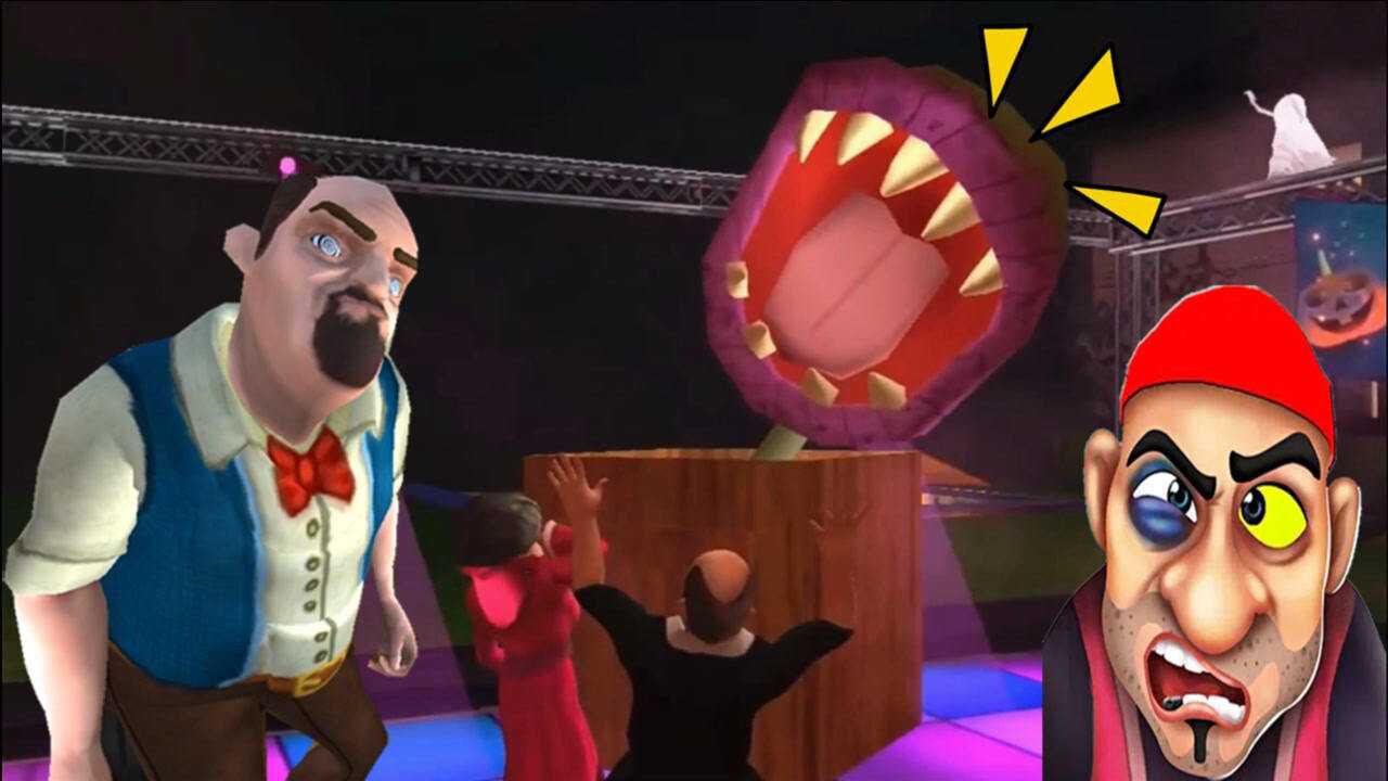 恐怖老师:纸箱里跳出一朵食人花,暴躁先生吓了一大跳!