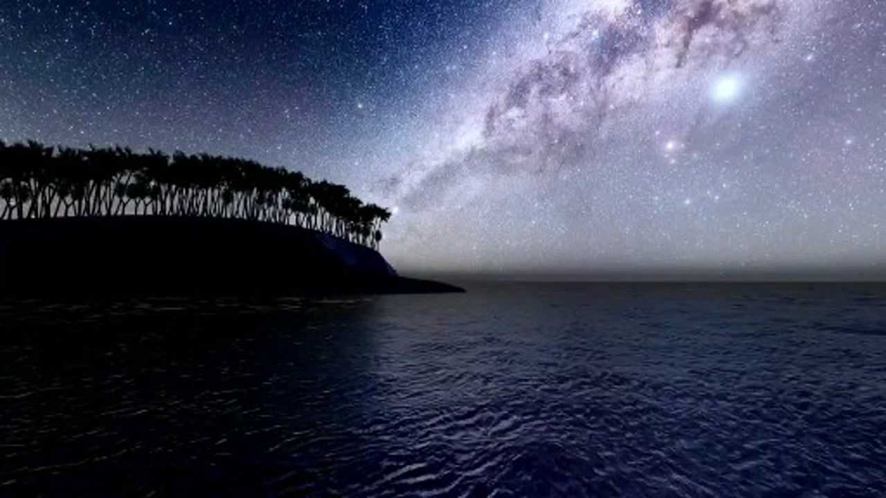 星空你踏万千星河而来有乘舟奔赴远方星辰大海