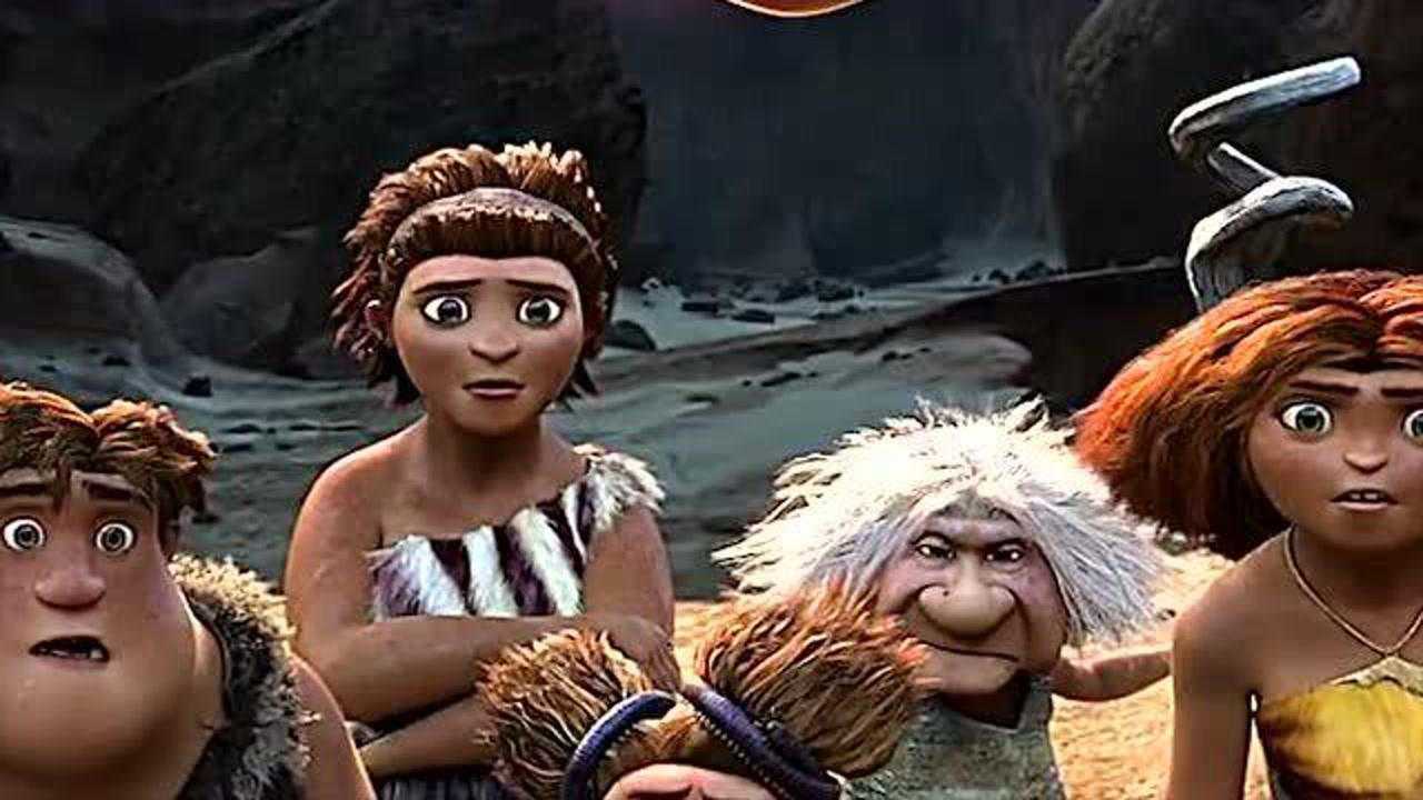 疯狂原始人原始人的就餐方式吃了不会长胖滴