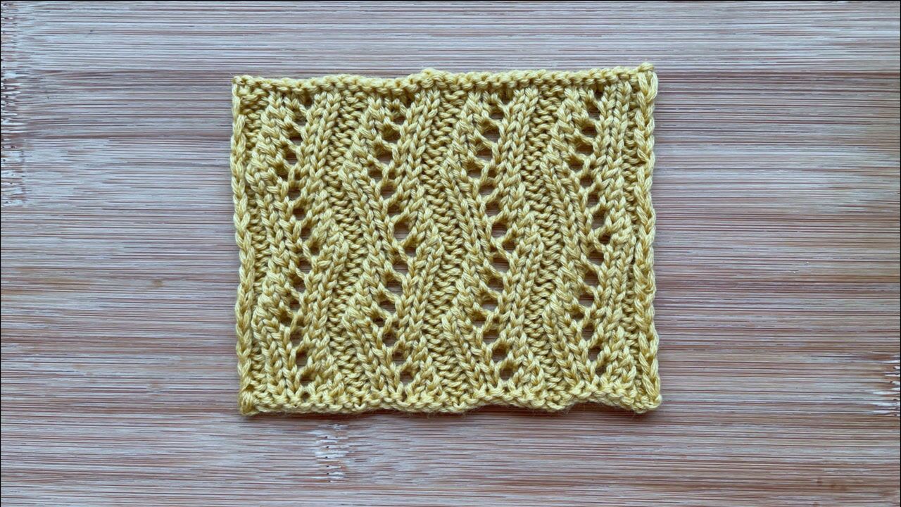 棒针镂空s形花样立体别致针法简单织衣服和围巾都漂亮