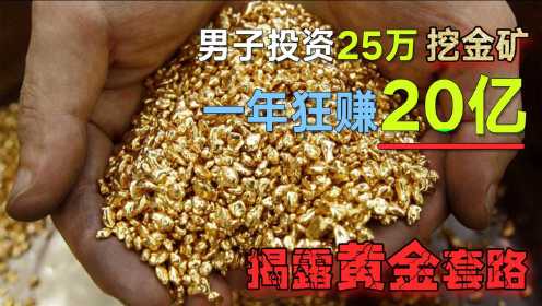 男子投资25万挖金矿，一年狂赚20亿，一部电影揭露黄金有哪些套路