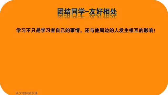 学习能力训练营:团结同学友好相处