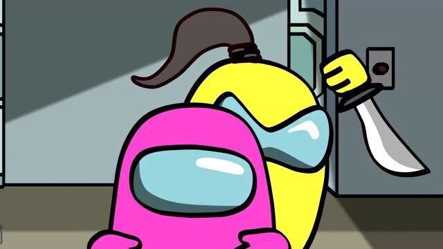 amongus在我们之间内鬼杀的游戏黄色内饰被淘汰扔出飞船