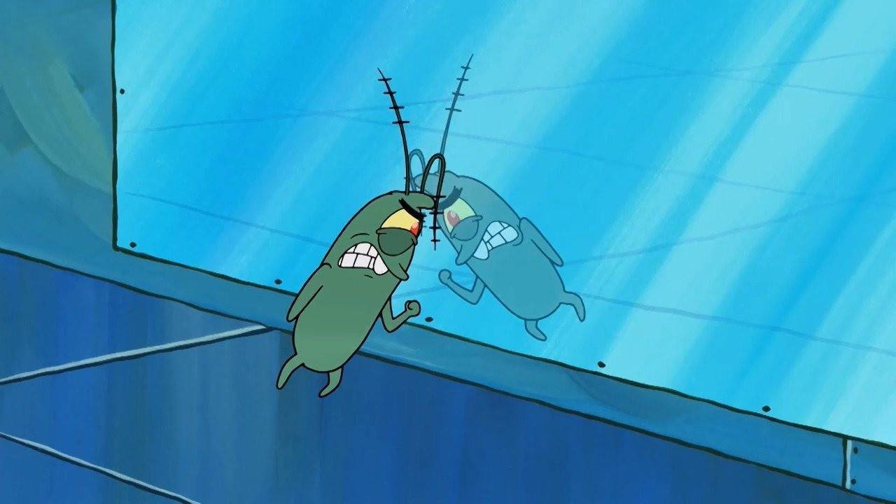 海绵宝宝:痞老板自己和自己决斗,不服就干!