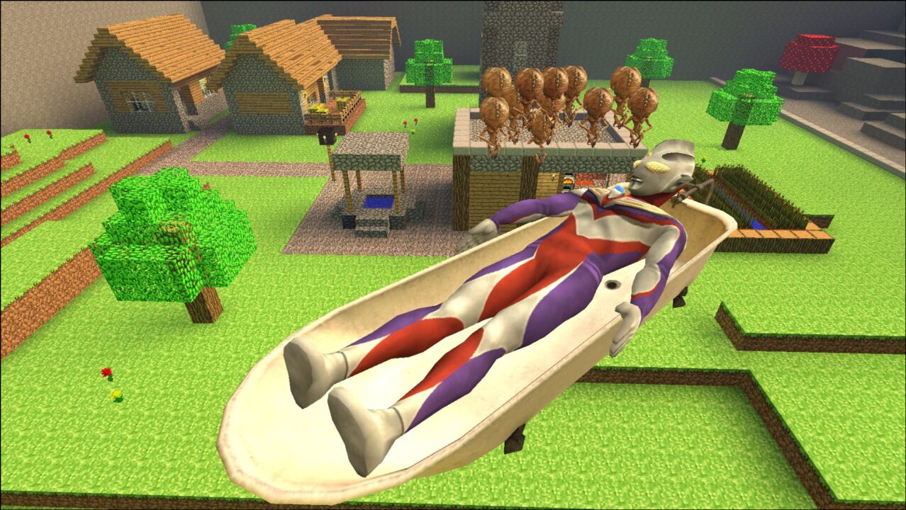 迪迦奥特曼在村庄睡懒觉,外星人来了怎么办?