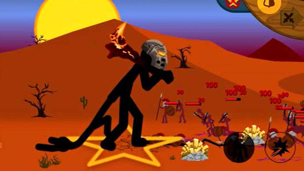 火柴人战争遗产巨人王单挑敌营