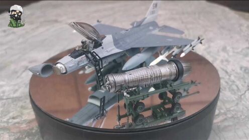 [图]属你最牛！F-16战斗机合金成品模型开盒鉴赏