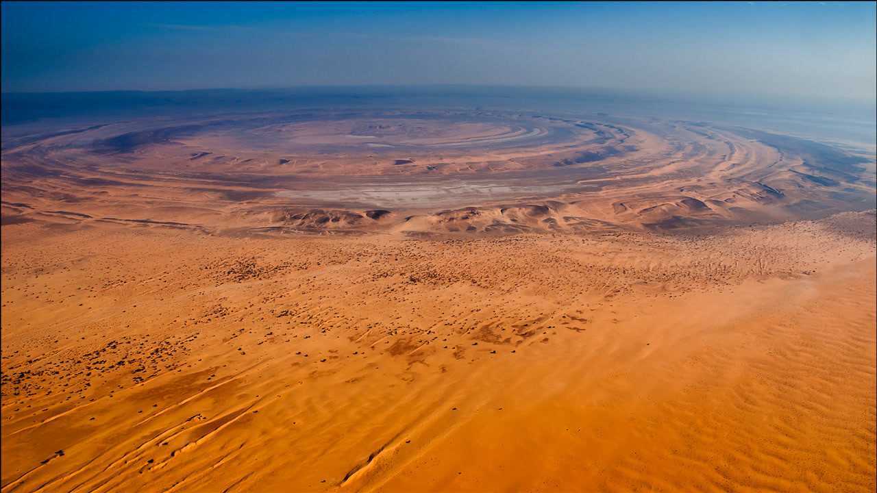 神奇自然,神秘的撒哈拉之眼,非洲毛里塔尼亚撒哈拉沙漠地质奇迹-理查