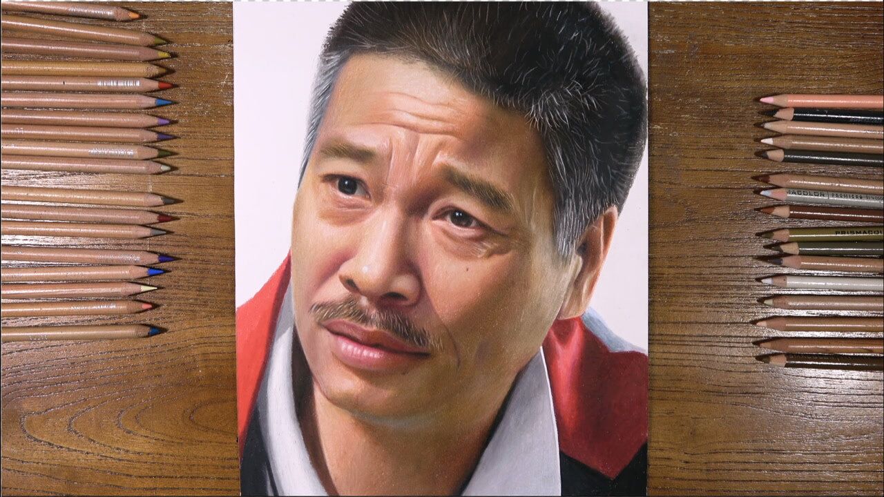 手绘致敬达叔&nbsp; 一路走好