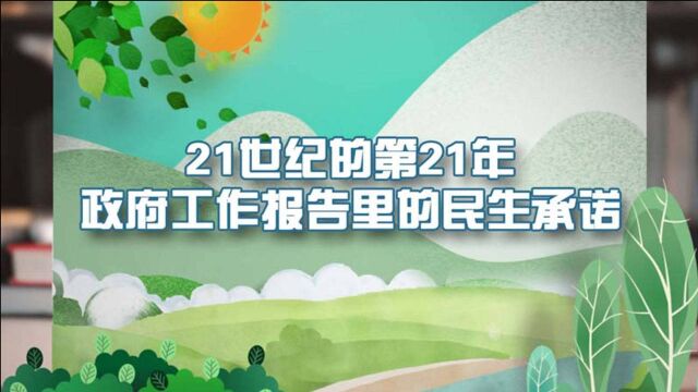 立体书丨21世纪的第21年,政府工作报告里的民生承诺