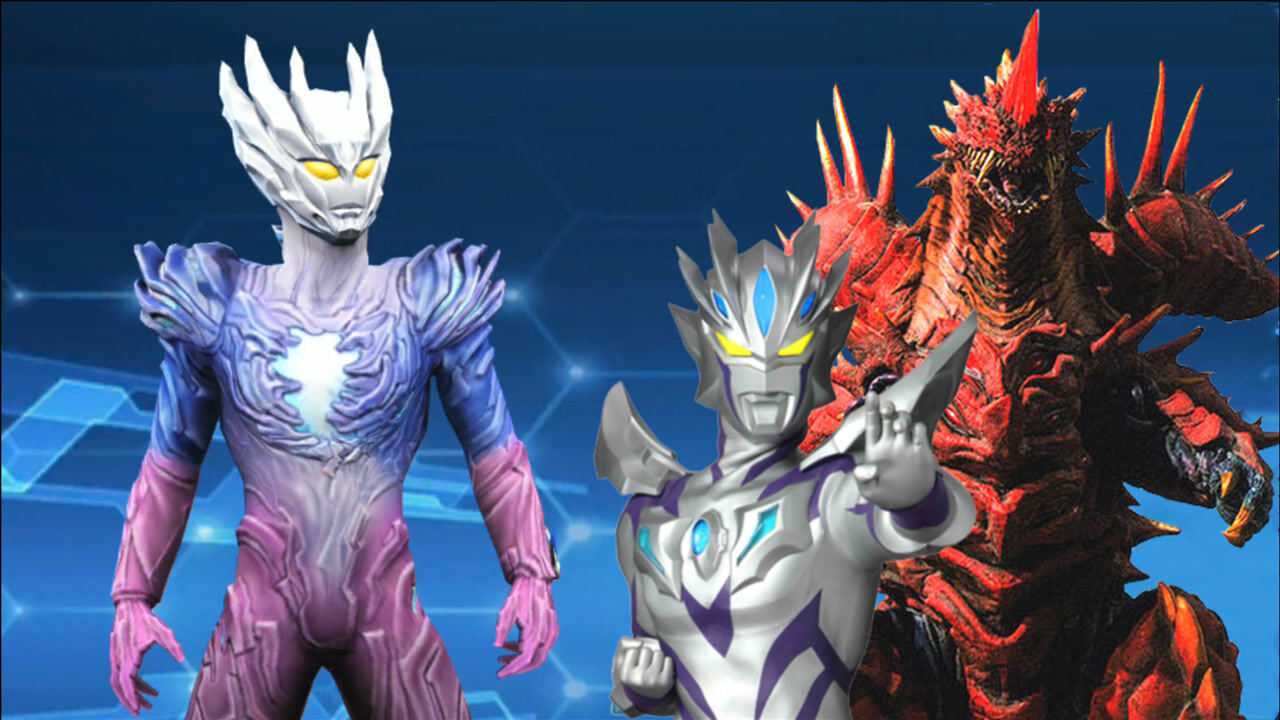 奥特曼格斗超人:赛迦搭配无限赛罗vs究极魔格大蛇