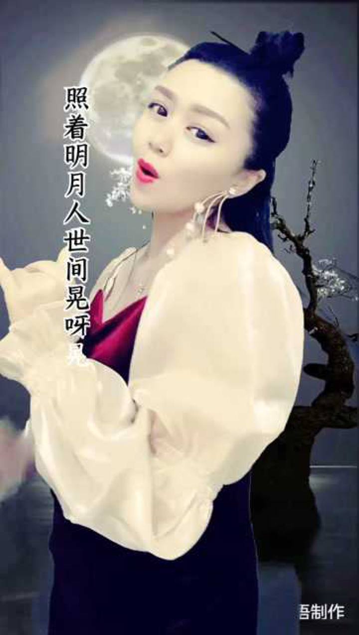 取一杯天上的水照着明月人世间晃呀晃爱恨不过是一瞬间红尘里飘摇