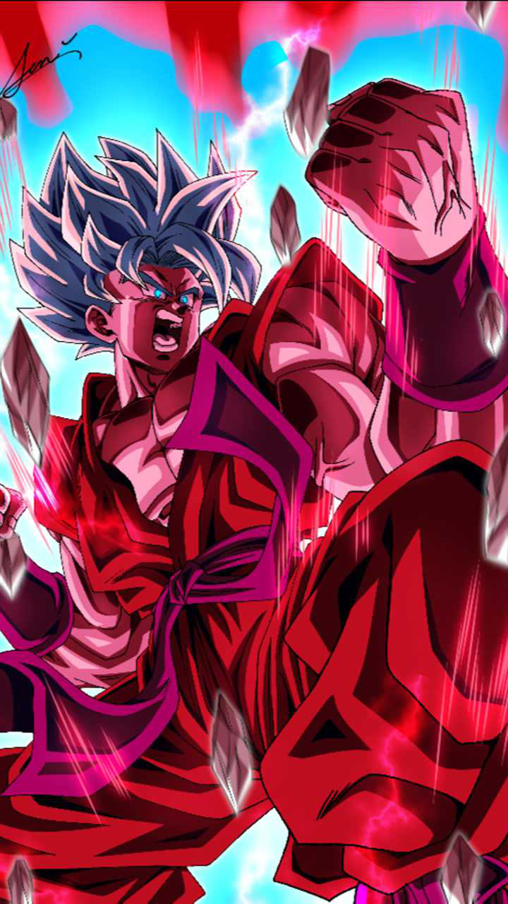 龙珠里超燃的一个镜头,超蓝悟空加十倍界王拳!