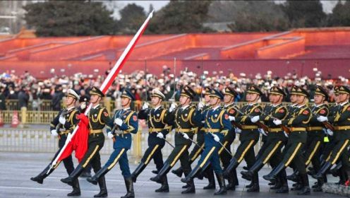5月1日劳动节，北京天安门广场升国旗仪式，太壮观了！