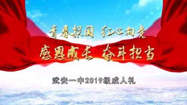 武安市第一中学2019级成人礼