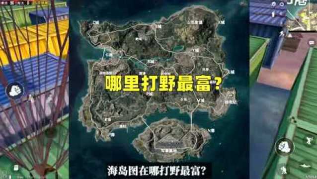 海岛图哪里打野最富?3个地方又富又安全,三级套随便搜