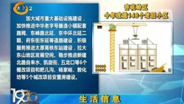 好消息!杏花岭区今年将改造148个老旧小区,为市民营造宜居环境