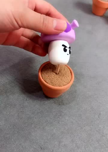 植物大战僵尸大喷菇粘土教程手工di