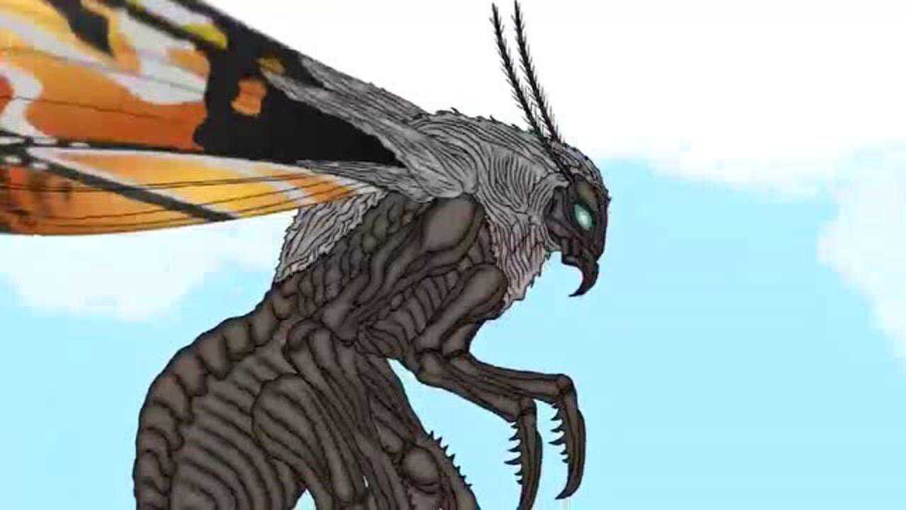 魔斯拉联手怪兽战胜变异哥斯拉