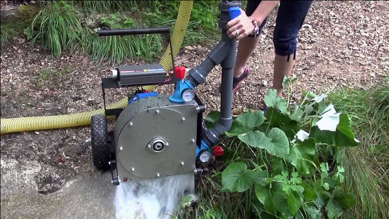 手推车式家用水力发电机,最大功率2kw,有水就能发电,超方便!