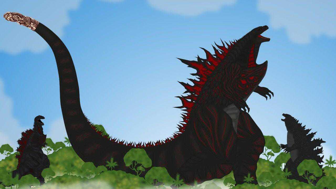 传说中的哥斯拉,哥斯拉之神的合体,最强怪兽之王来了